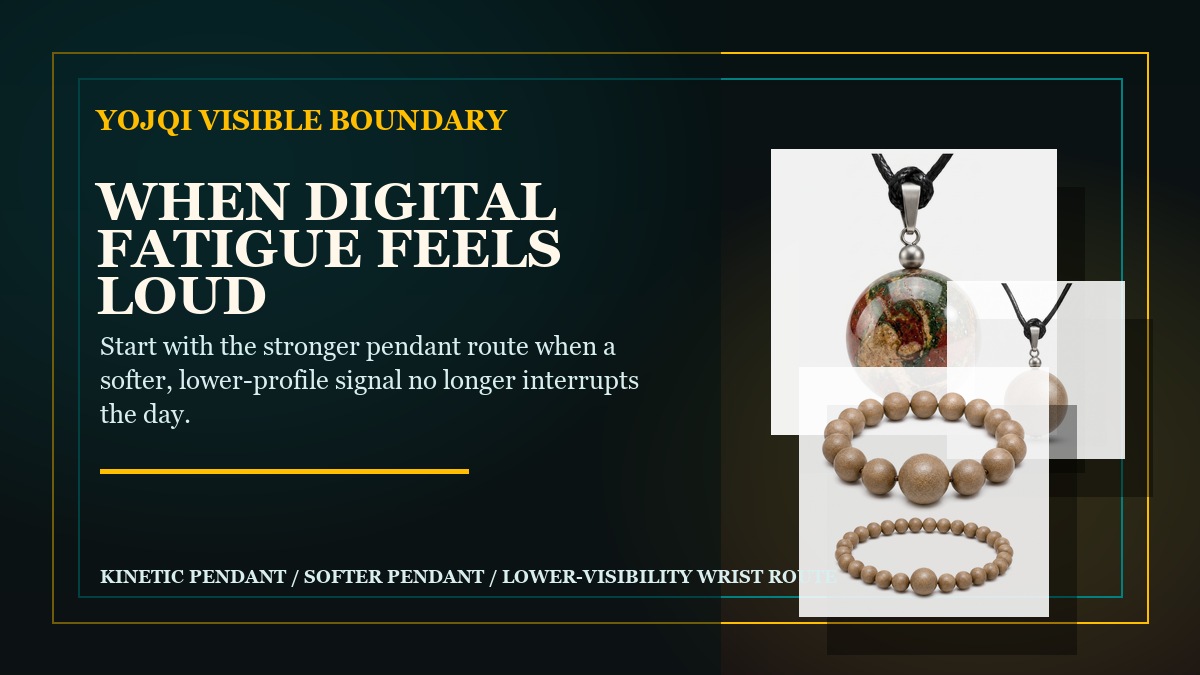 YOJQI wearable therapy anchor for digital fatigue and Wei Qi boundary